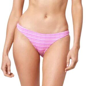 NWT l*space Camacho Classic Bikini Bottom in Electric Pique Stripe Sz. XL